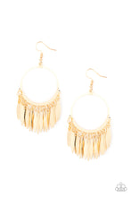 Load image into Gallery viewer, Radiant Chimes - Gold - Earrings - Paparazzi
